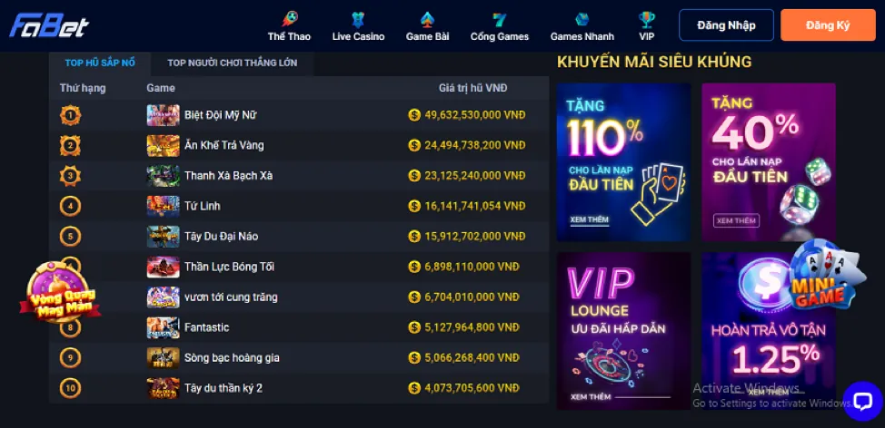 Banner khuyến mãi hấp dẫn tại 138vn Win